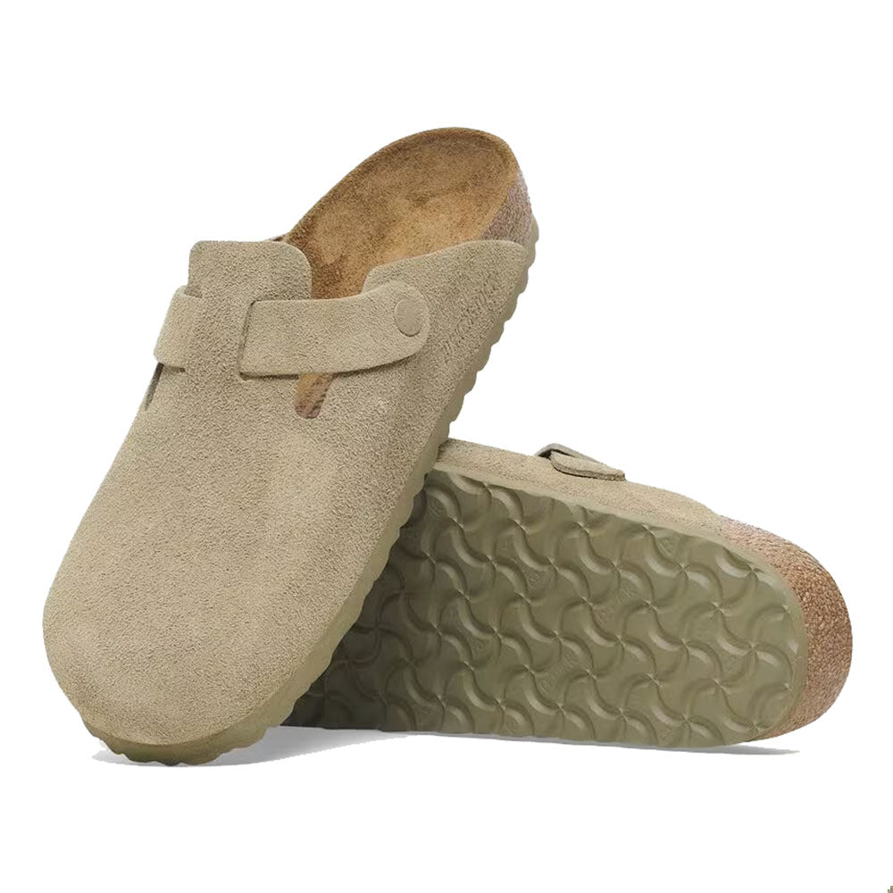 BOSTON SUEDE LEATHER FADED KHAKI