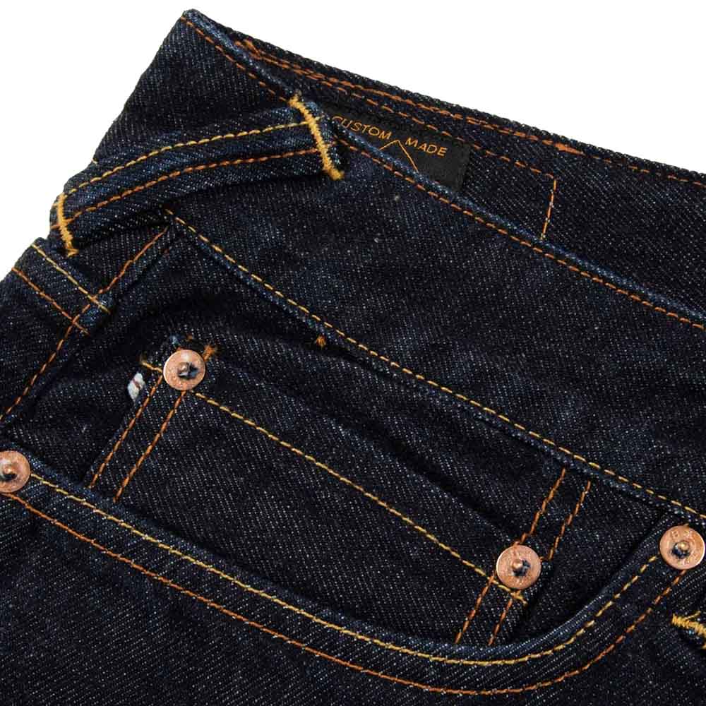MONOGRAM DAICOCK DISCHARGED PRINT SLIM FIT JEANS #2010