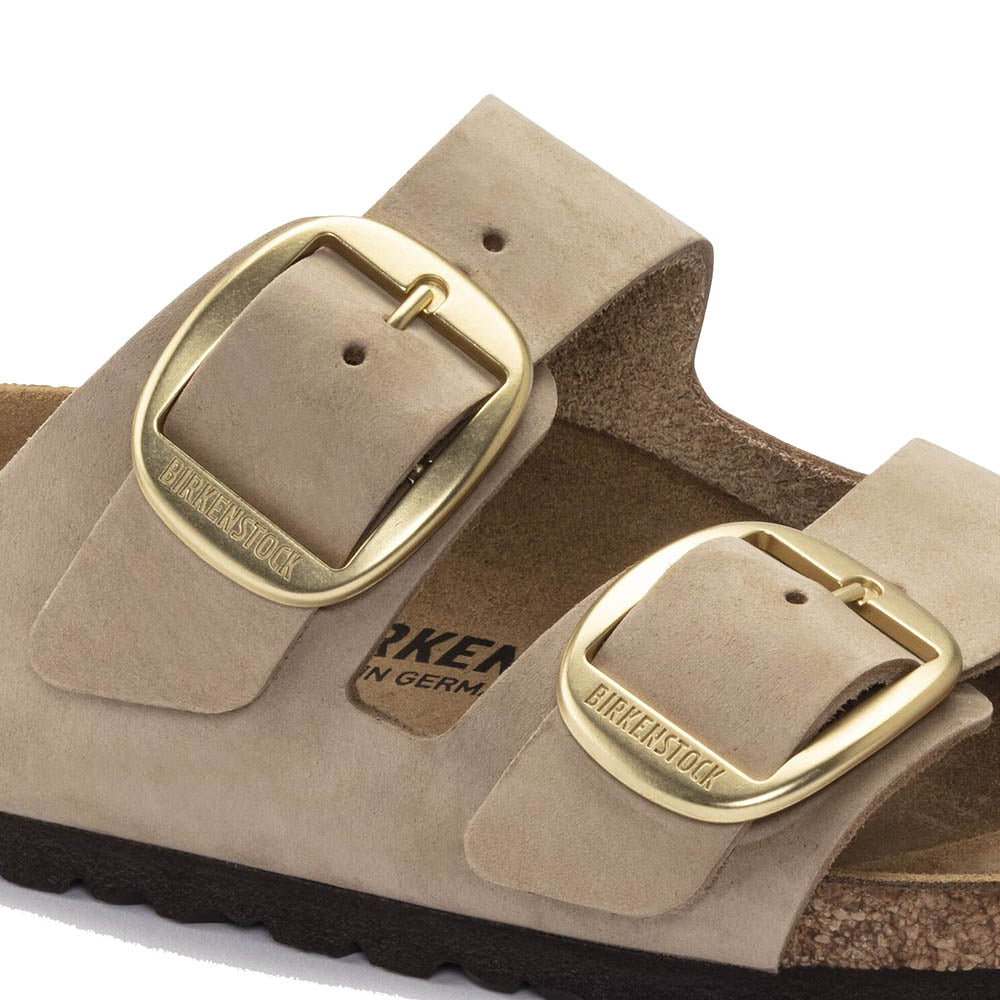 ARIZONA BIG BUCKLE NUBUCK LEATHER SANDCASTLE BEIGE