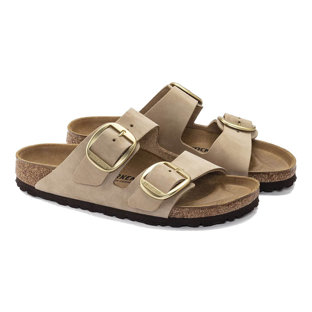ARIZONA BIG BUCKLE NUBUCK LEATHER SANDCASTLE BEIGE