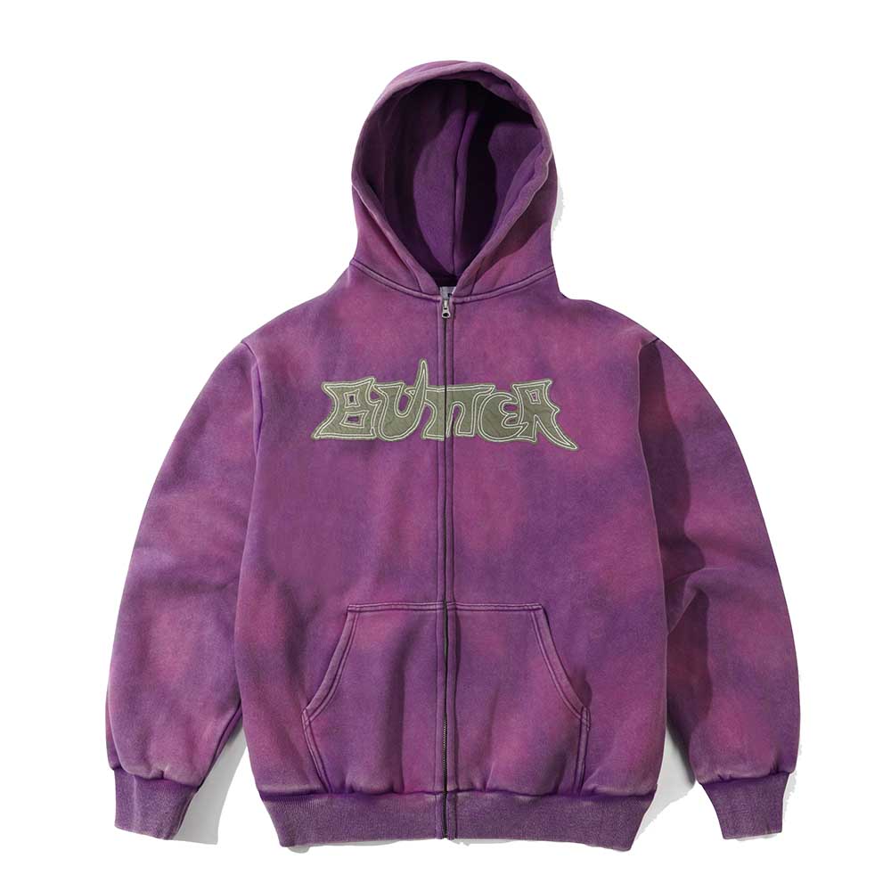 ENCOUNTER ZIP-THRU HOOD WASHED PURPLE