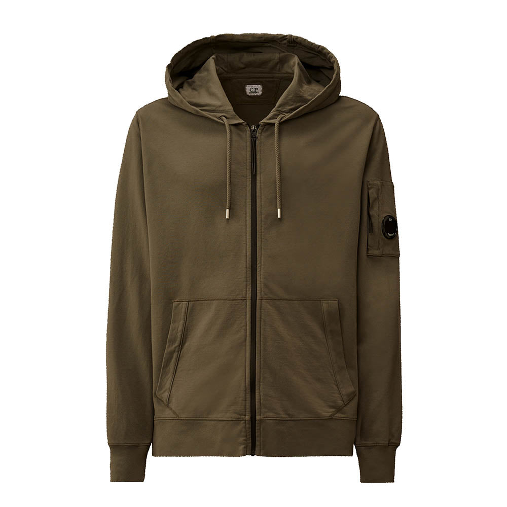 LIGHT FLEECE ZIP HOODED LENS SWEATSHIRT