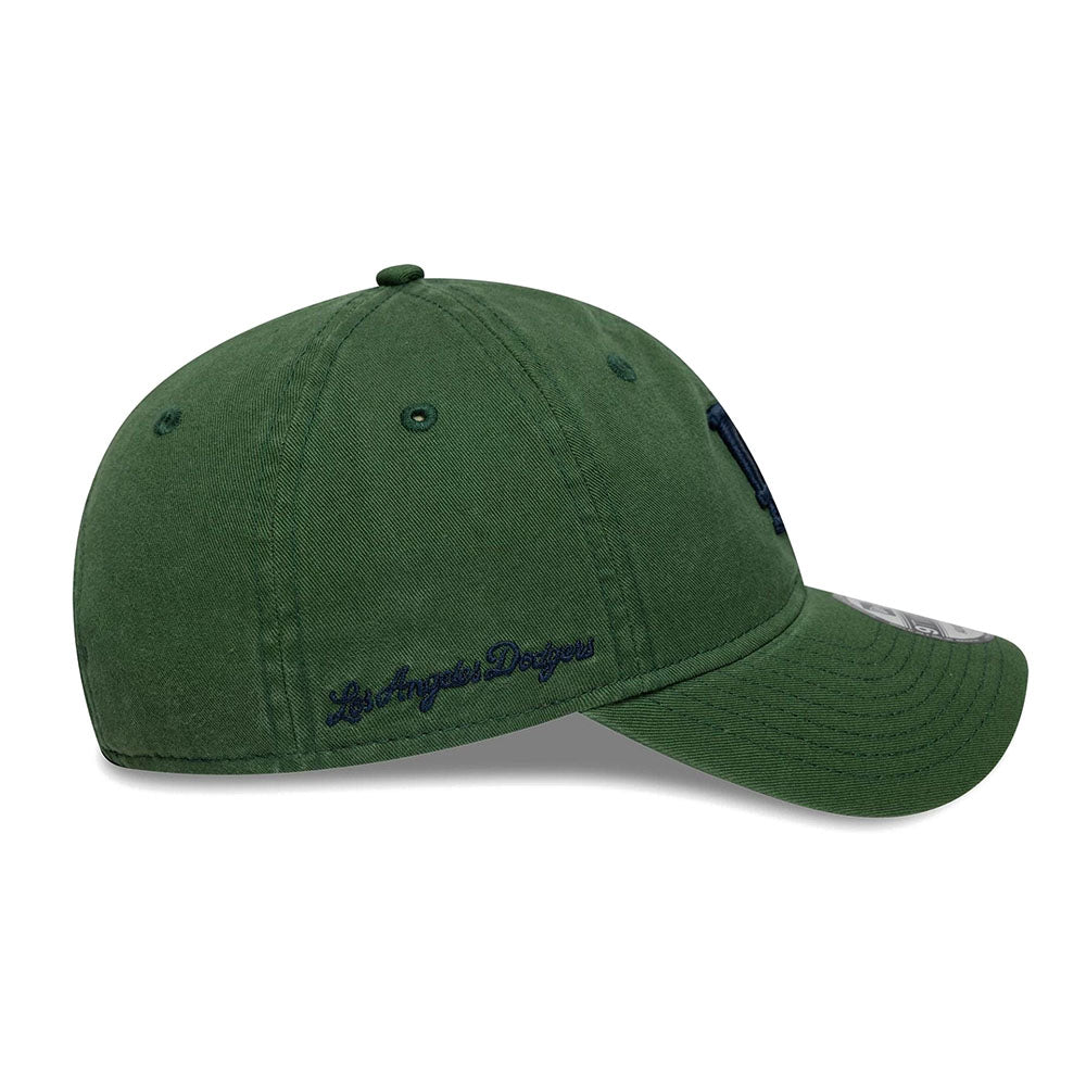 LA DODGERS MLB WASHED SCRIPT DARK GREEN 9TWENTY CAP