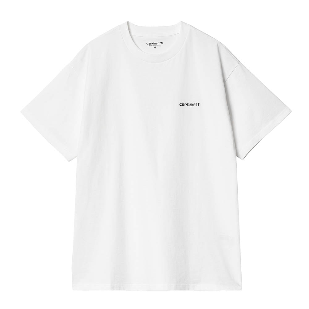 S/S SCRIPT EMBROIDERY T-SHIRT