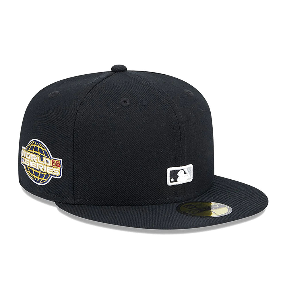 CHICAGO WHITE SOX REVERSE LOGO BLACK 59FIFTY FITTED CAP
