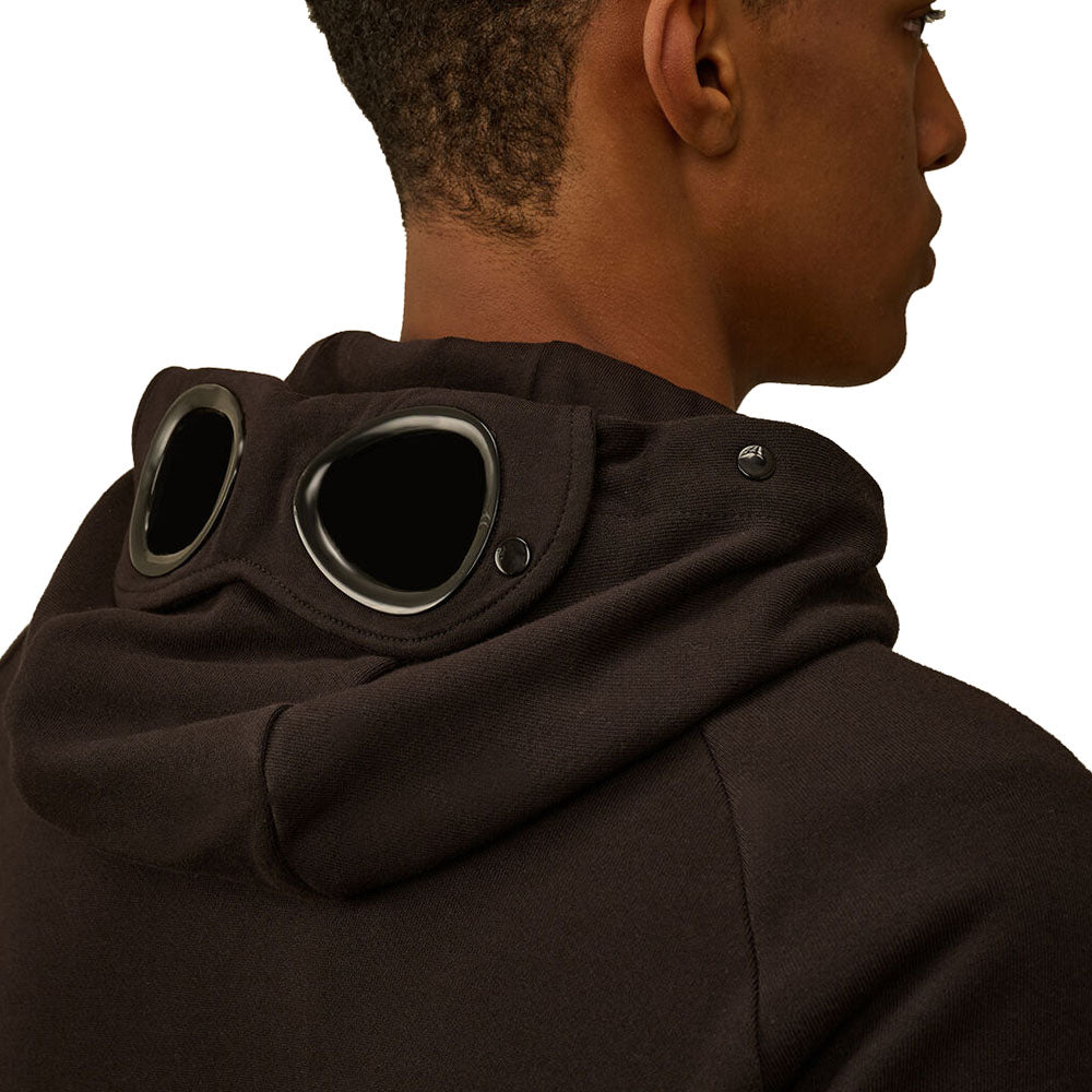 DIAGONAL RAISED FLEECE GOGGLE SWEATSHIRT