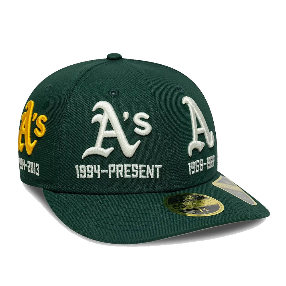 ATHLETICS MLB HISTORIC DARK GREEN LOW PROFILE 59FIFTY CAP