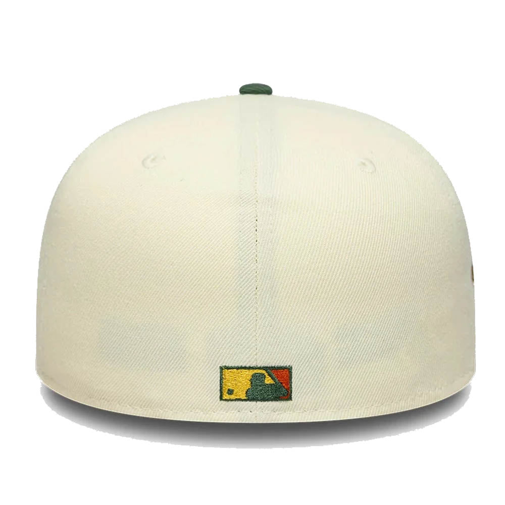 LA ANGELS MLB PIN CREAM DARK GREEN 59FIFTY CAP