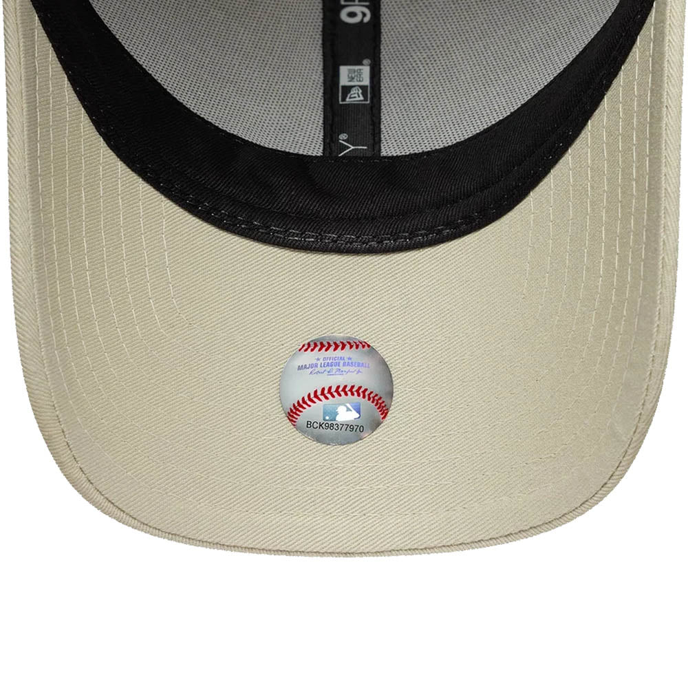 LA DODGERS FAUX PONY INFILL ANIMAL PRINT CREAM 9FORTY CAP