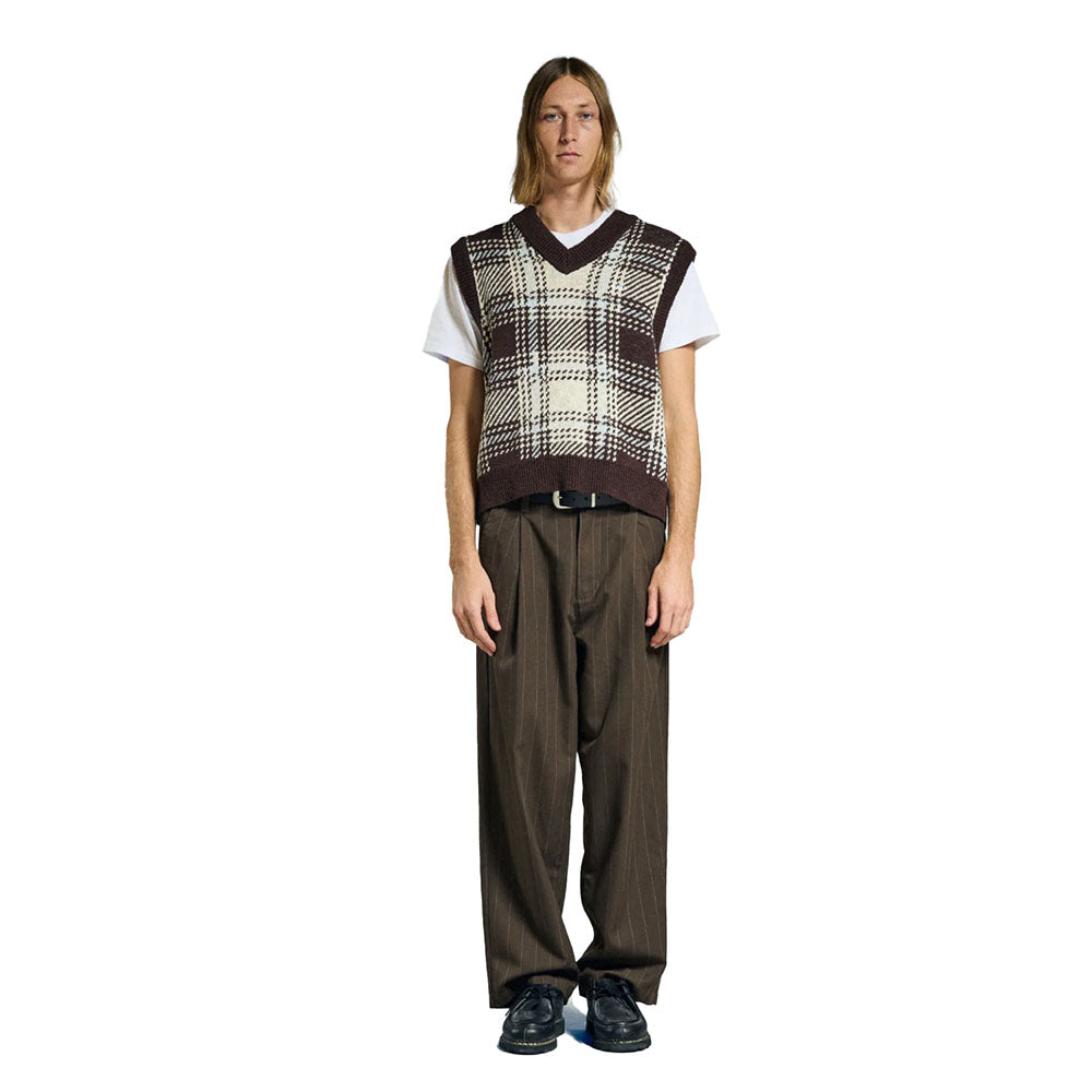 DEAN STRIPE PLEATED PANT