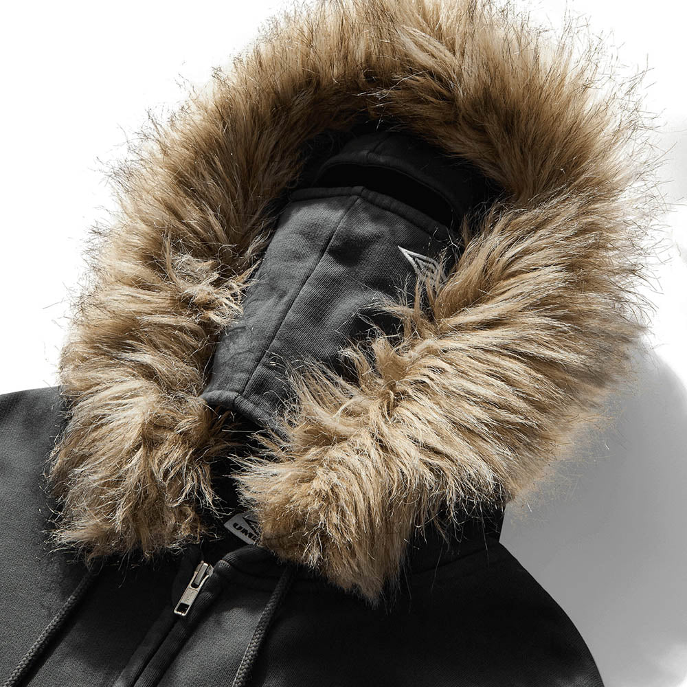 FUR MASKED HOODIE