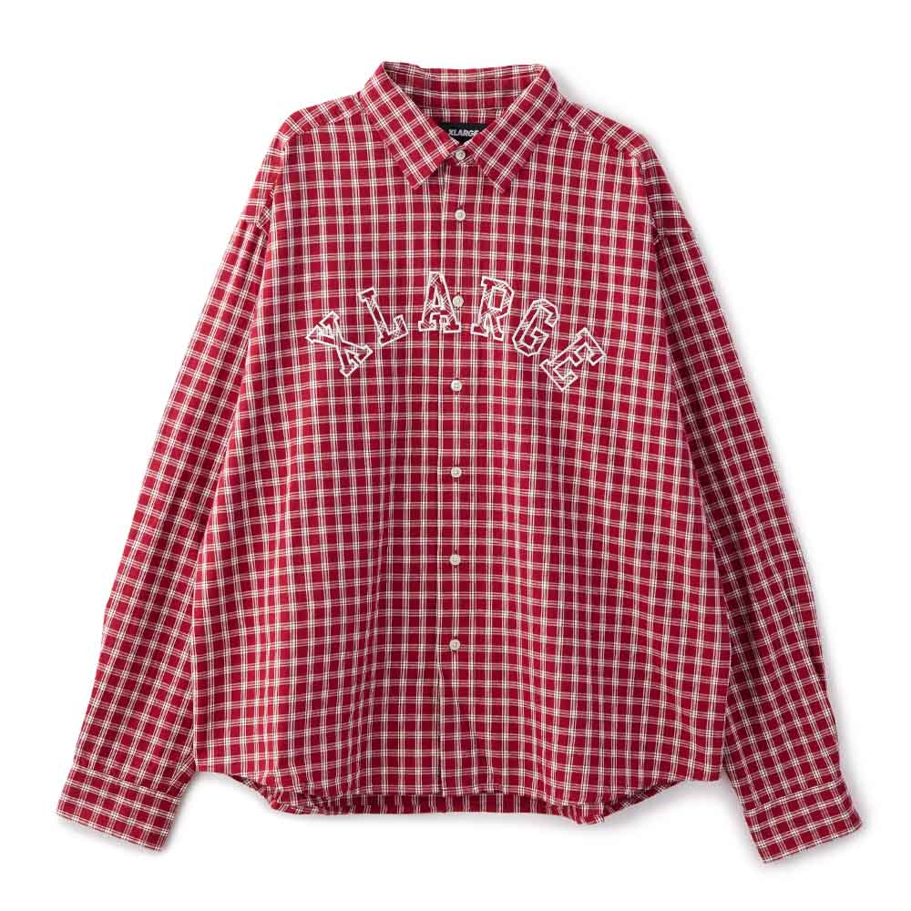 PATCH LOGO PLAID L/S SHIRT