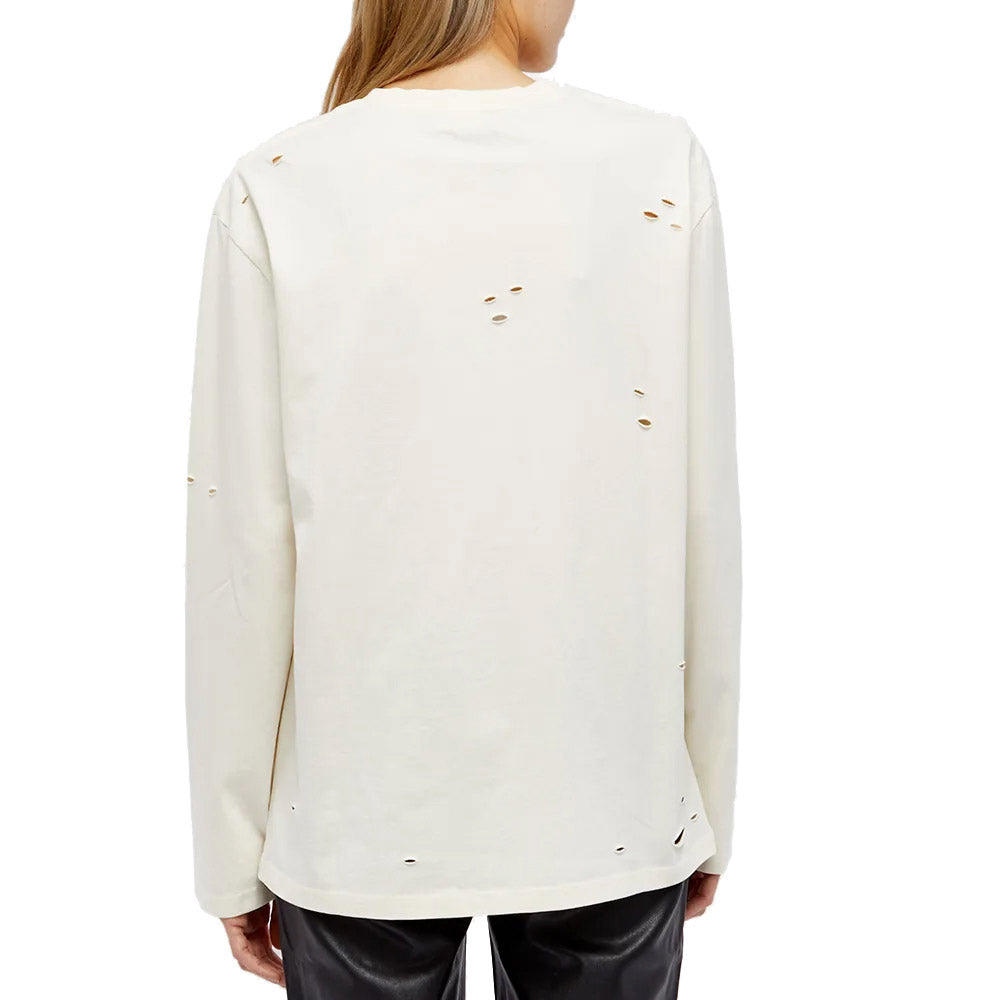 DISTRESSED LONG SLEEVE TEE