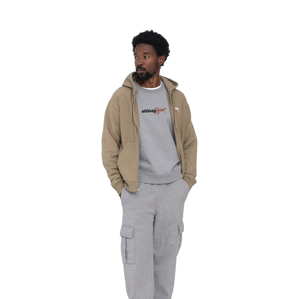 OVERDYED STOCK LOGO ZIP HOOD