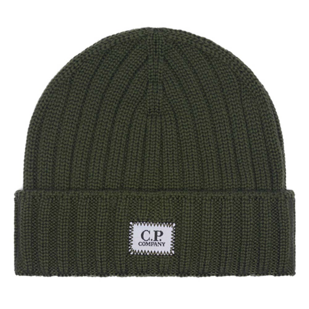 EXTRA FINE MÉRINOS WOOL LOGO BEANIE