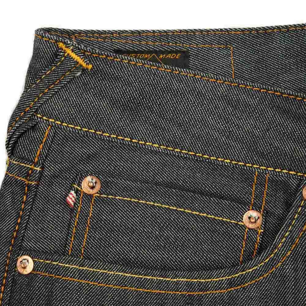 DAICOCK PRINT WITH EMBROIDERED KAMON CARROSSE FIT JEANS #2017