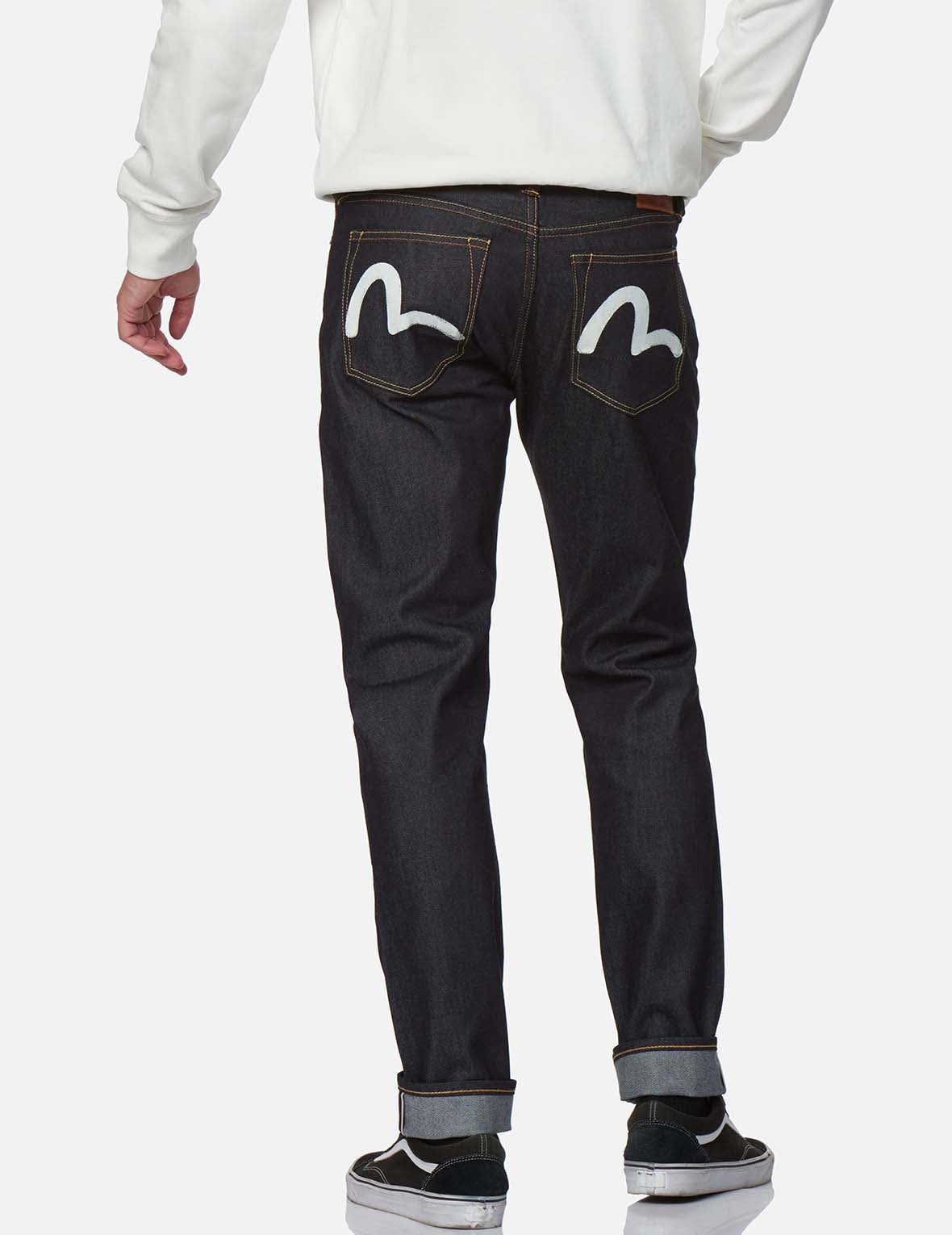 OFF-WHITE SEAGULL CARROSSE FIT RAW DENIM JEANS #2017