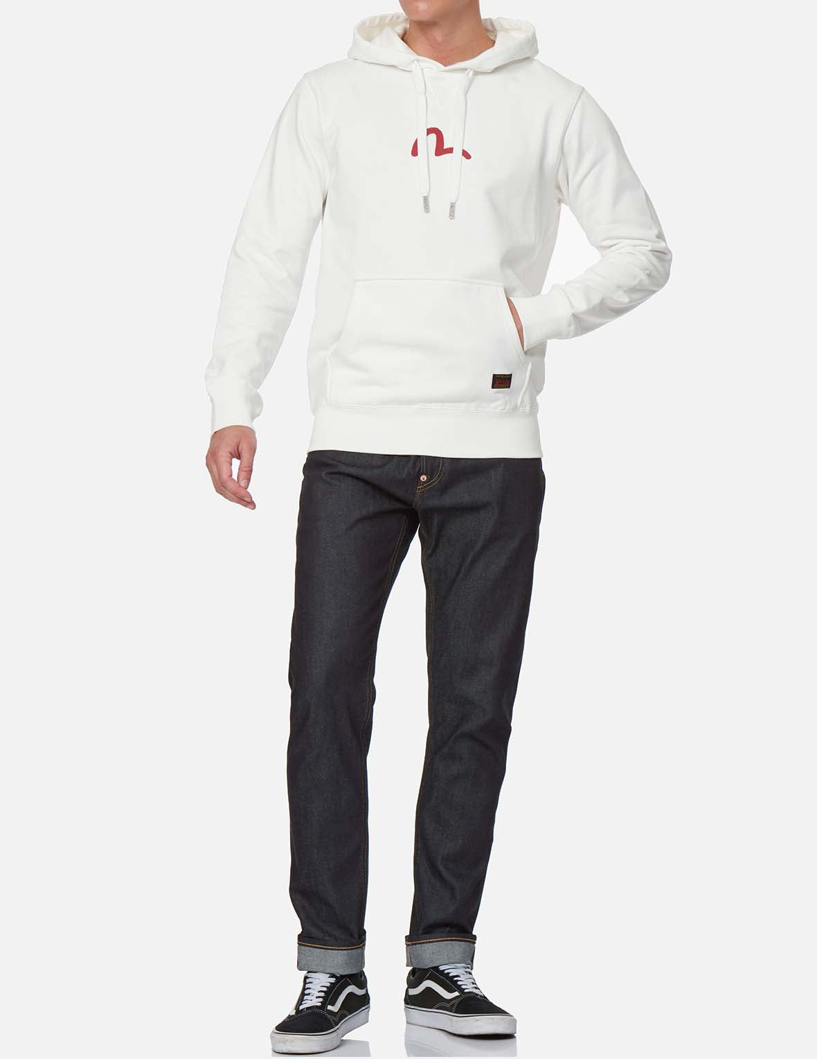 OFF-WHITE SEAGULL CARROSSE FIT RAW DENIM JEANS #2017
