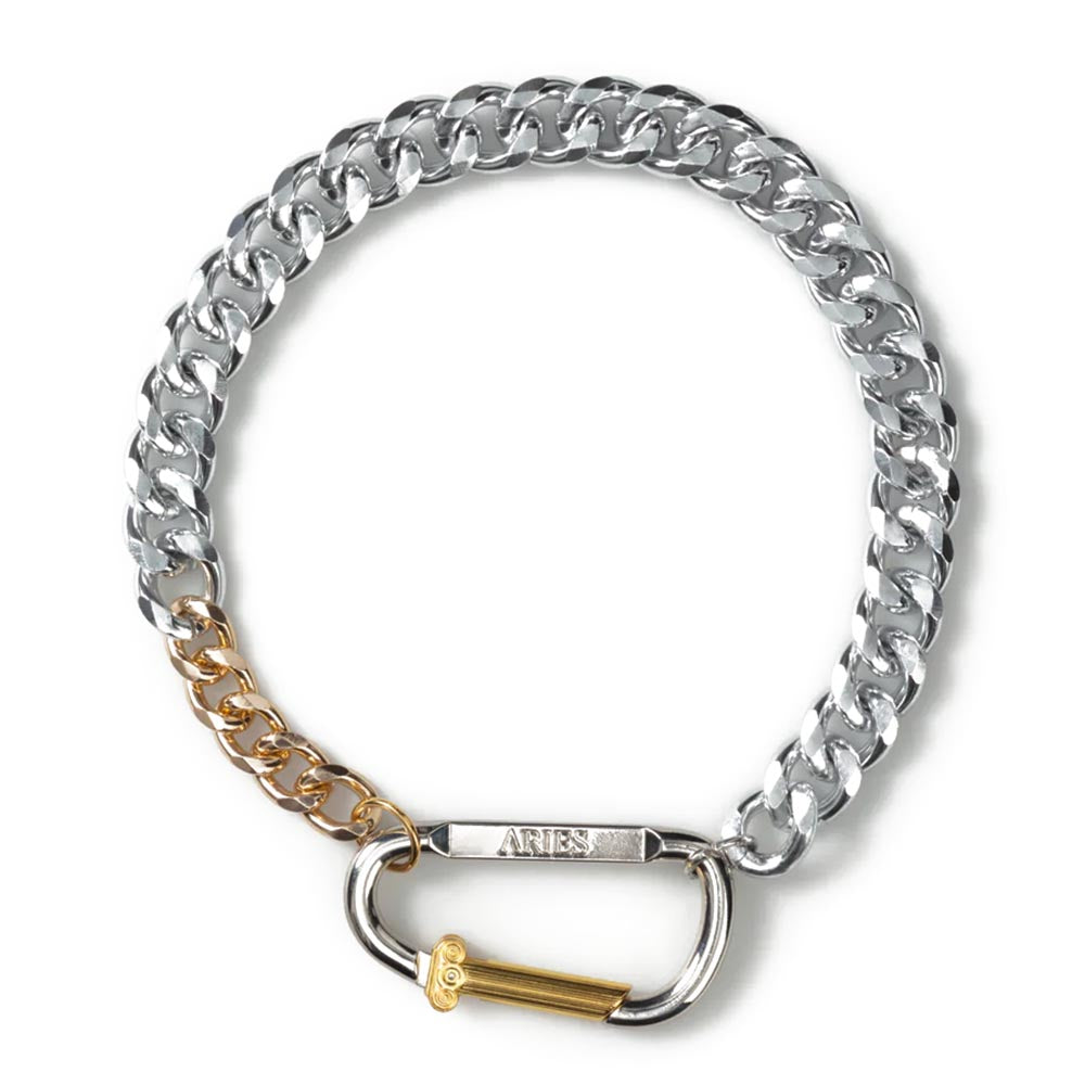 COLONNE CARABINER SILVER NECKLACE