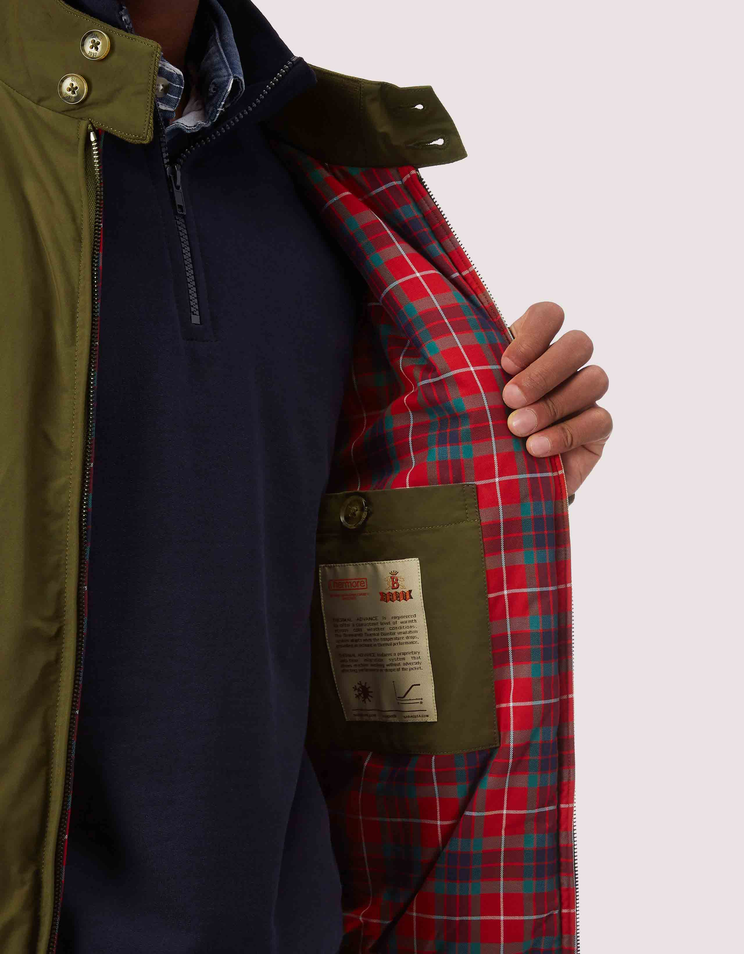 G9 THERMAL HARRINGTON JACKET GREEN BEECH