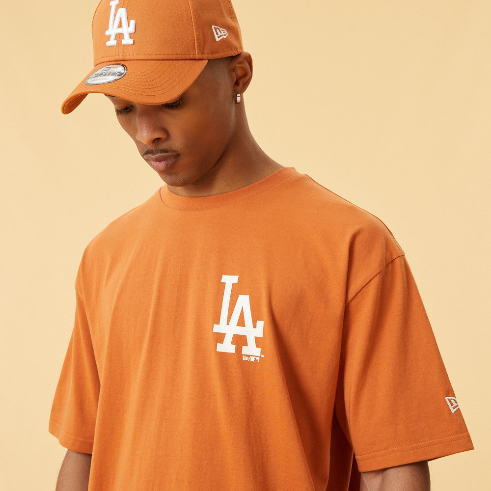 LA DODGERS LOGO BROWN OVERSIZED T-SHIRT