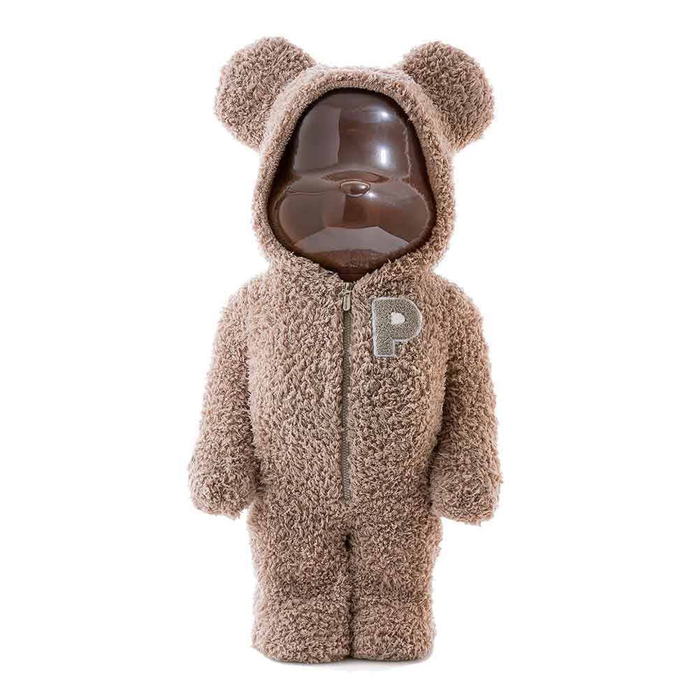 BEARBRICK 1000% CRÈME GLACÉE PIQUE PAJAMAS BEIGE