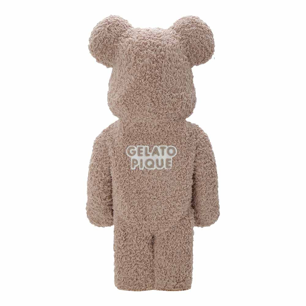 BEARBRICK 1000% CRÈME GLACÉE PIQUE PAJAMAS BEIGE