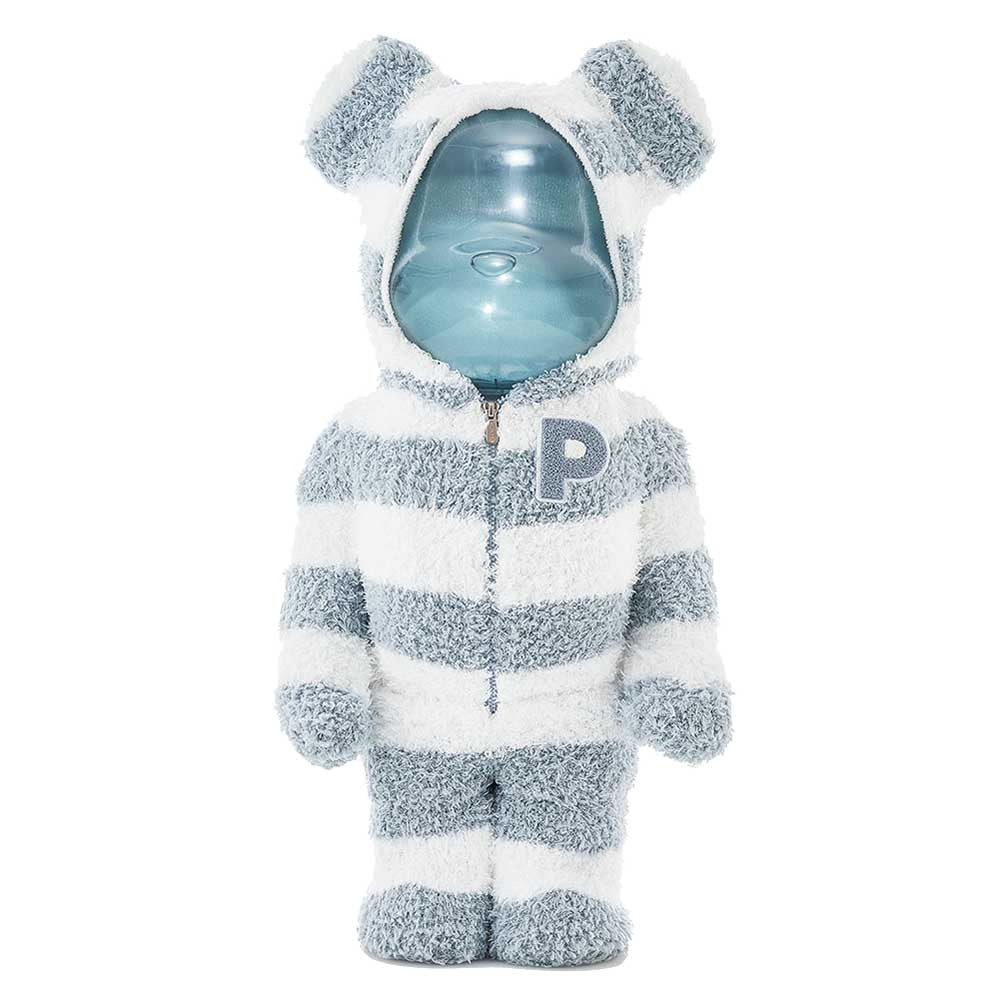 BEARBRICK 1000% CRÈME GLACÉE PIQUE PAJAMAS MINT WHITE