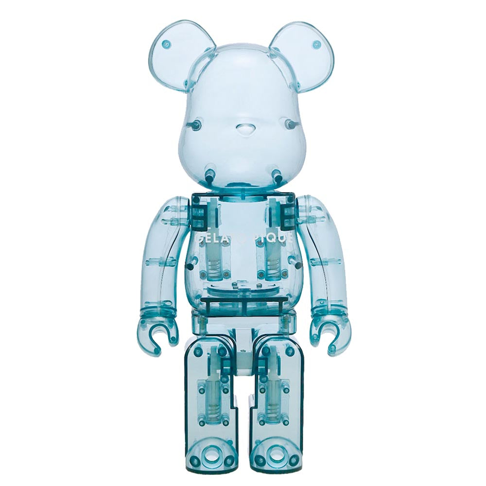 BEARBRICK 1000% CRÈME GLACÉE PIQUE PAJAMAS MINT WHITE