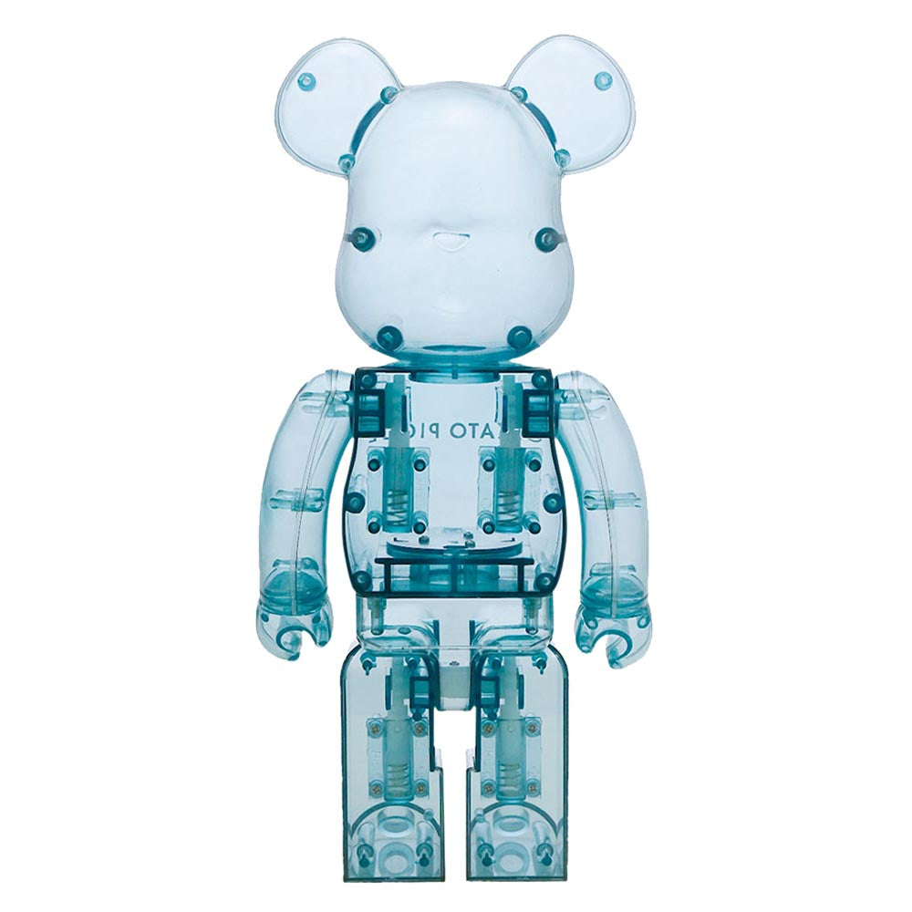 BEARBRICK 1000% CRÈME GLACÉE PIQUE PAJAMAS MINT WHITE