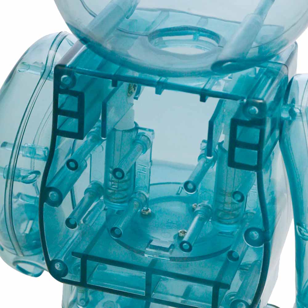 BEARBRICK 1000% CRÈME GLACÉE PIQUE PAJAMAS MINT WHITE