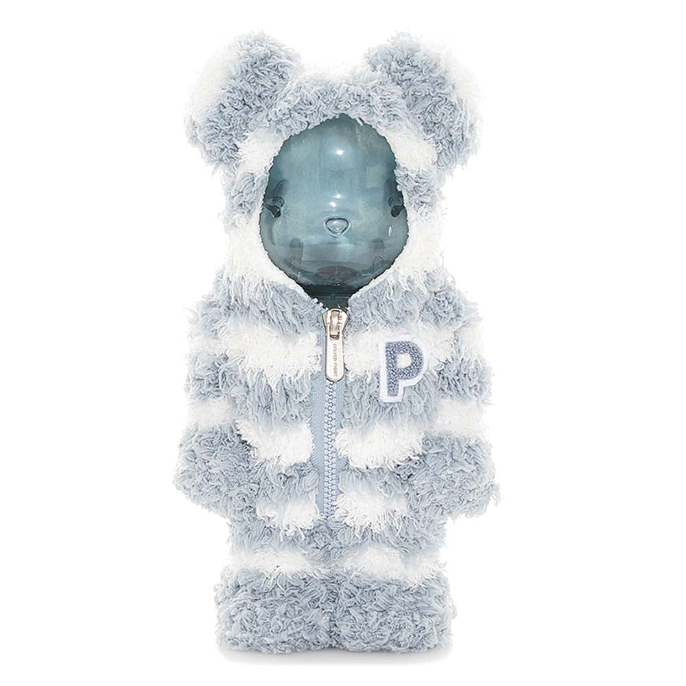 BEARBRICK 400% CRÈME GLACÉE PIQUE PAJAMAS MINT WHITE