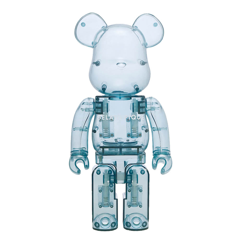 BEARBRICK 400% CRÈME GLACÉE PIQUE PAJAMAS MINT WHITE