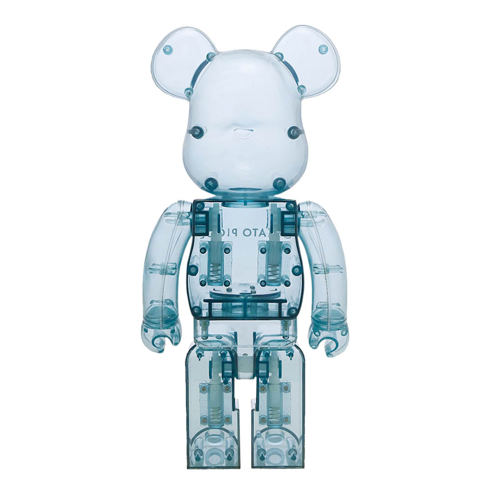 BEARBRICK 400% CRÈME GLACÉE PIQUE PAJAMAS MINT WHITE