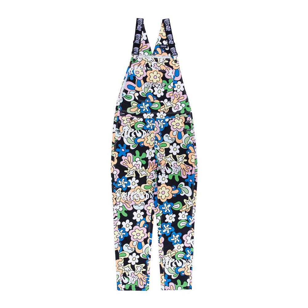 FLOWER CHILD COTTON SERGÉ OVERALLS