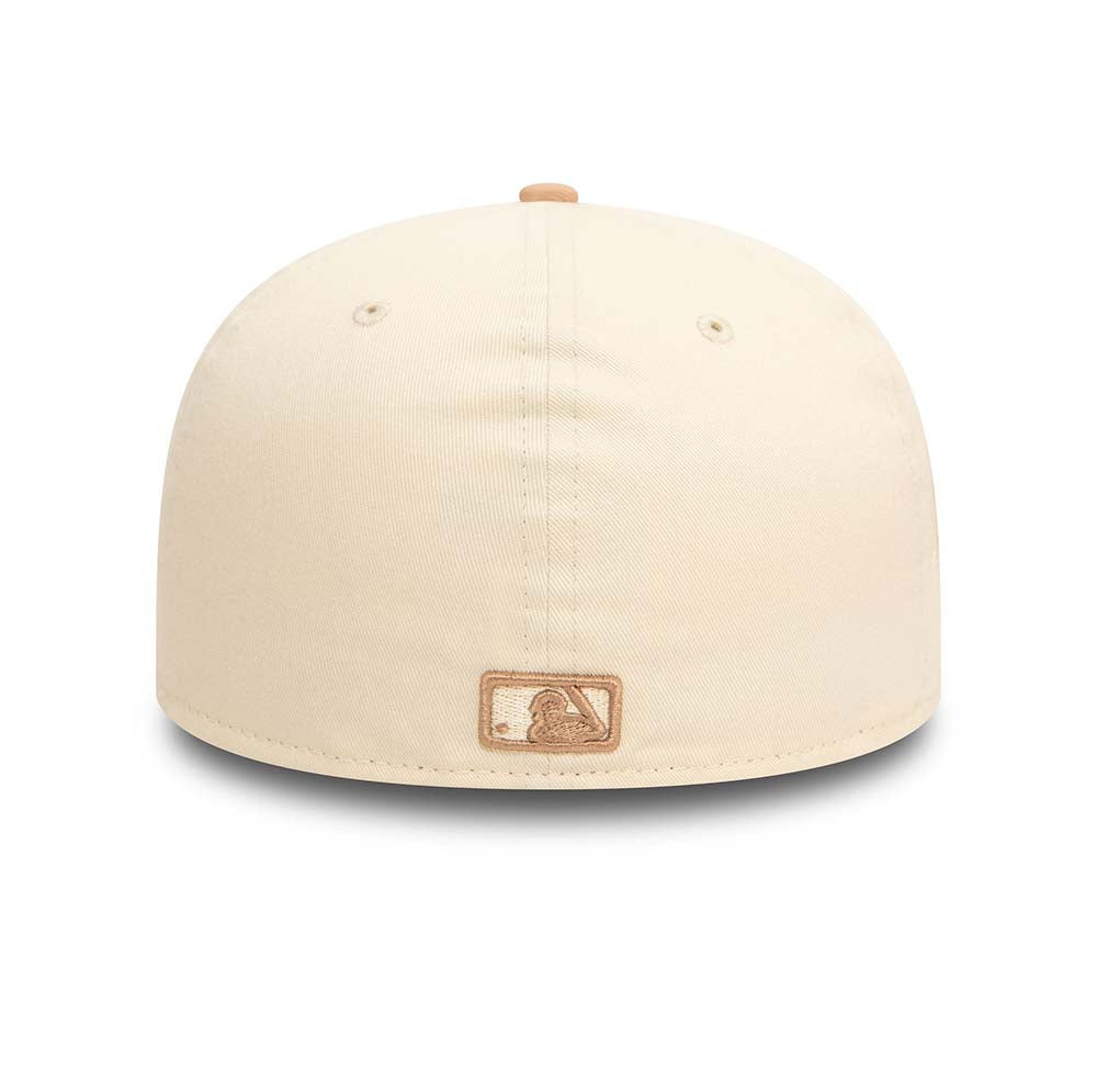 NEW YORK YANKEES MLB SIDE PATCH BEIGE 59FIFTY CAP