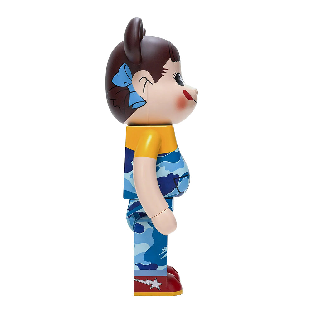 BEARBRICK 1000% BAPE X PEKO-CHAN BLUE