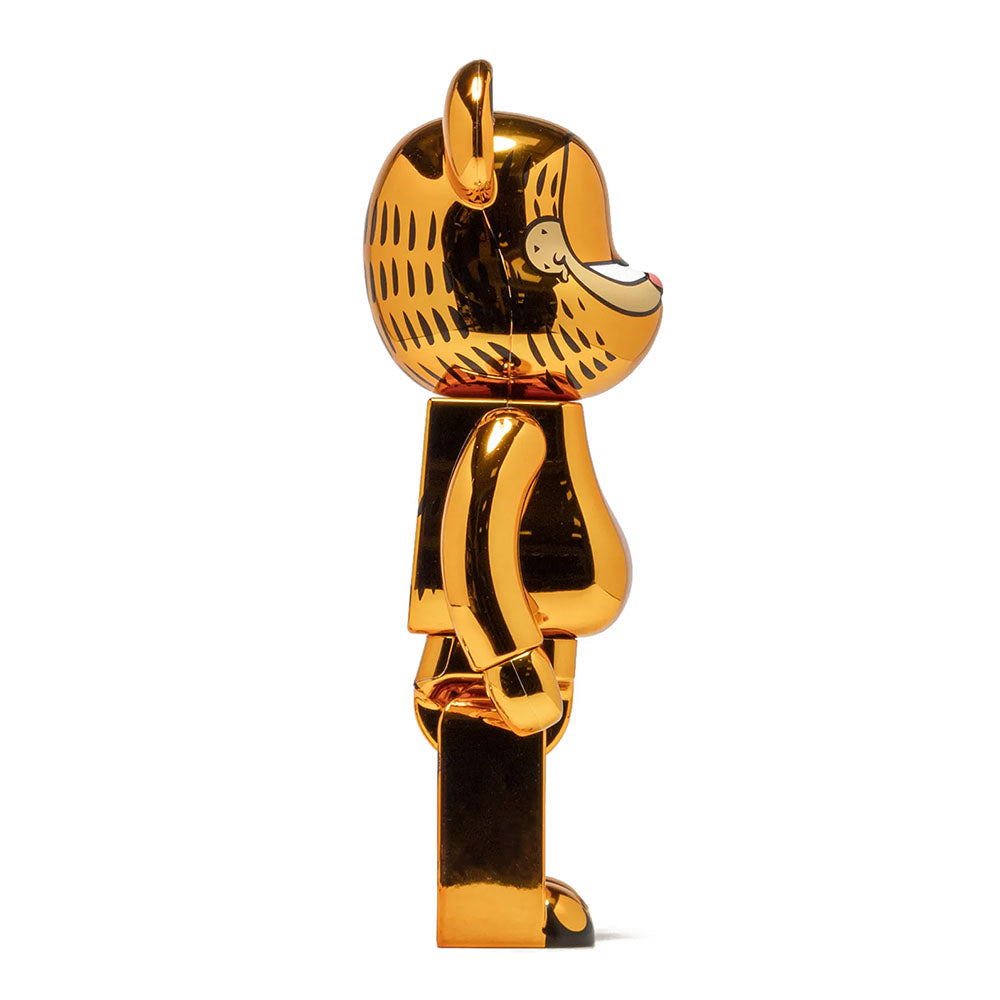 BEARBRICK 1000% GARFIELD GOLD CHROME