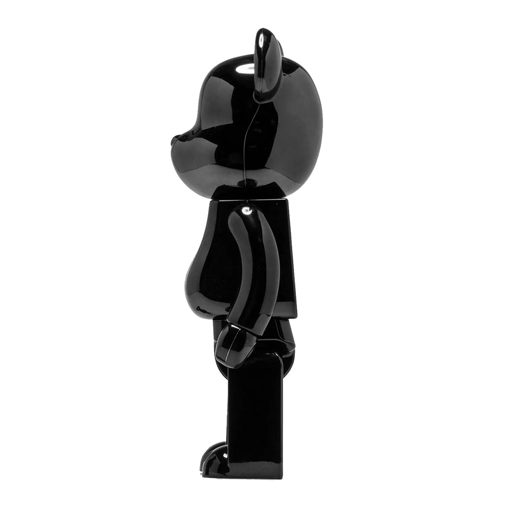 BEARBRICK 1000% THE ROLLING STONES LOGO BLACK CHROME