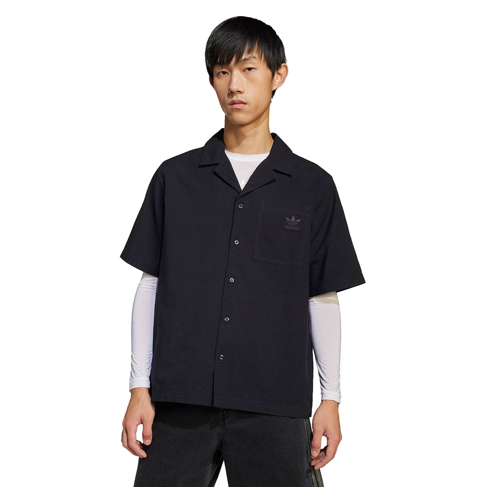 ESSENTIALS SEERSUCKER SHORT SLEEVE SHIRT