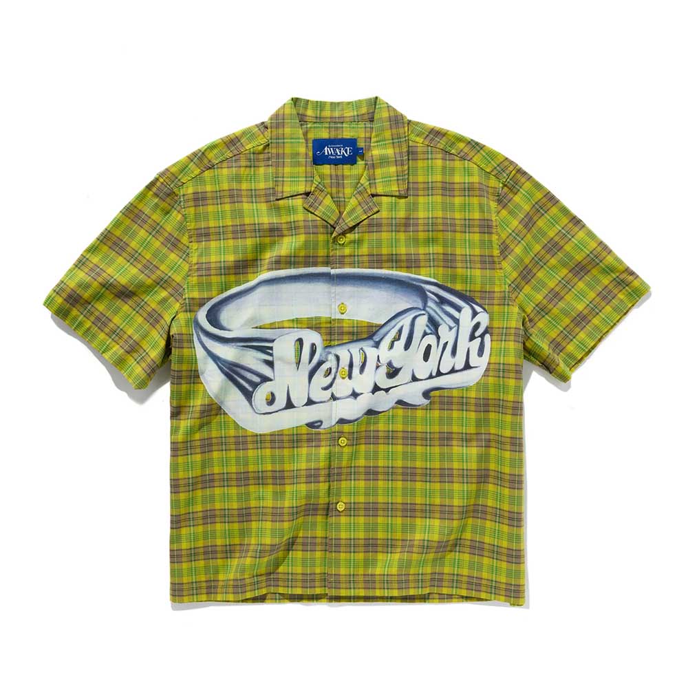 PRINTED CAMP COLLAR SHIRT