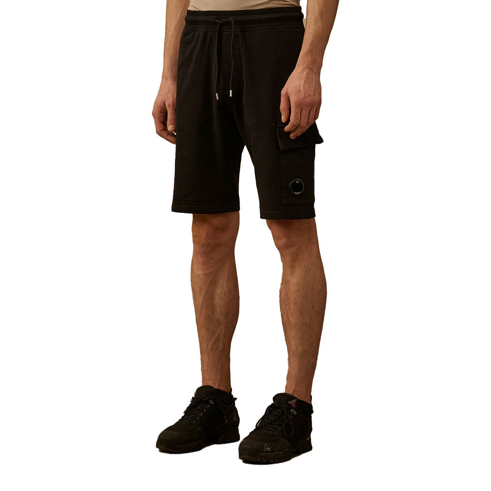LIGHT FLEECE CARGO LENS SWEATSHORTS