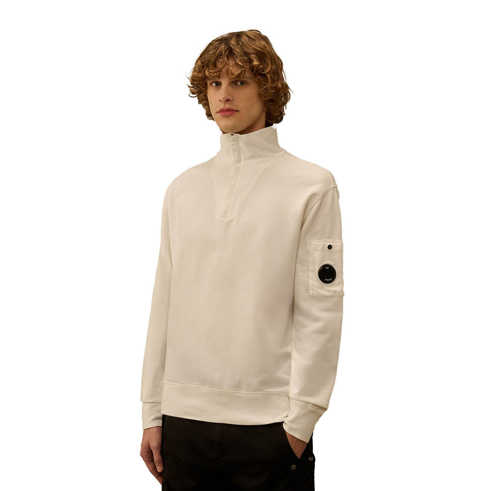 LIGHT FLEECE HALF ZIP LENS SWEATSHIRT