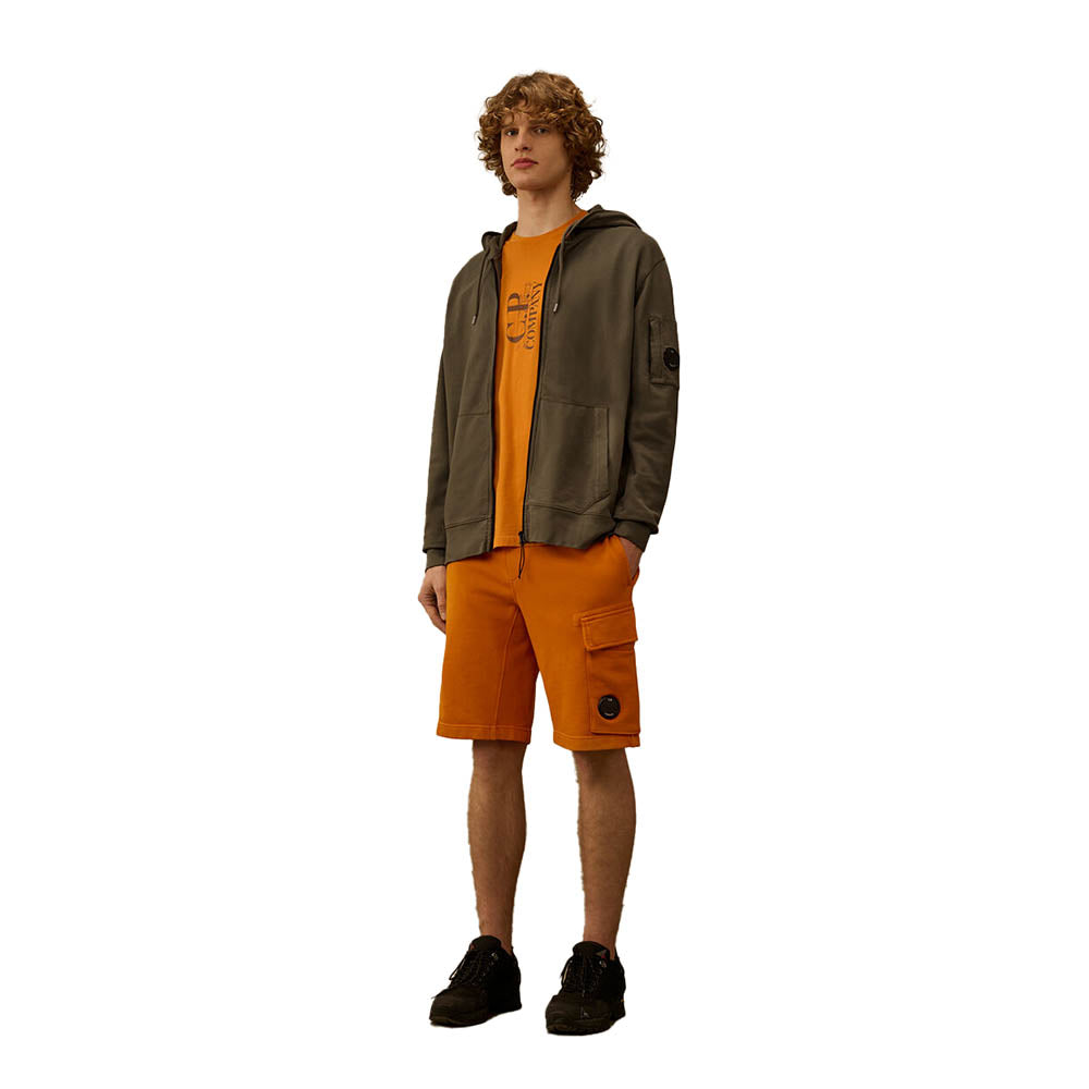 LIGHT FLEECE ZIP HOODED LENS SWEATSHIRT
