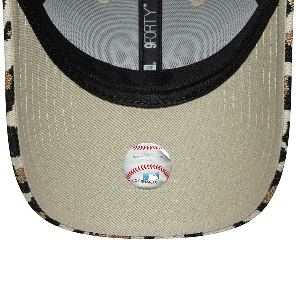 NEW YORK YANKEES WOMENS MLB LEOPARD BEIGE 9FORTY CAP