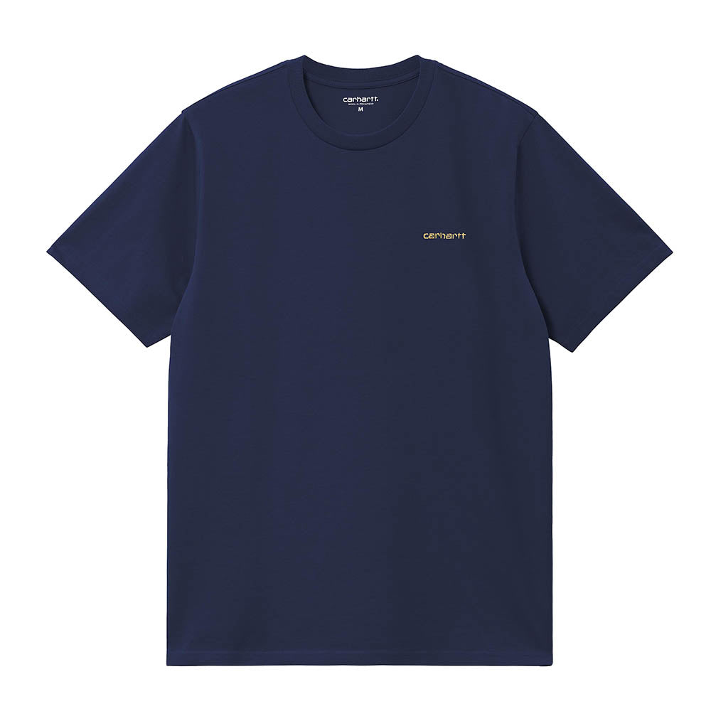 S/S SCRIPT EMBROIDERY T-SHIRT