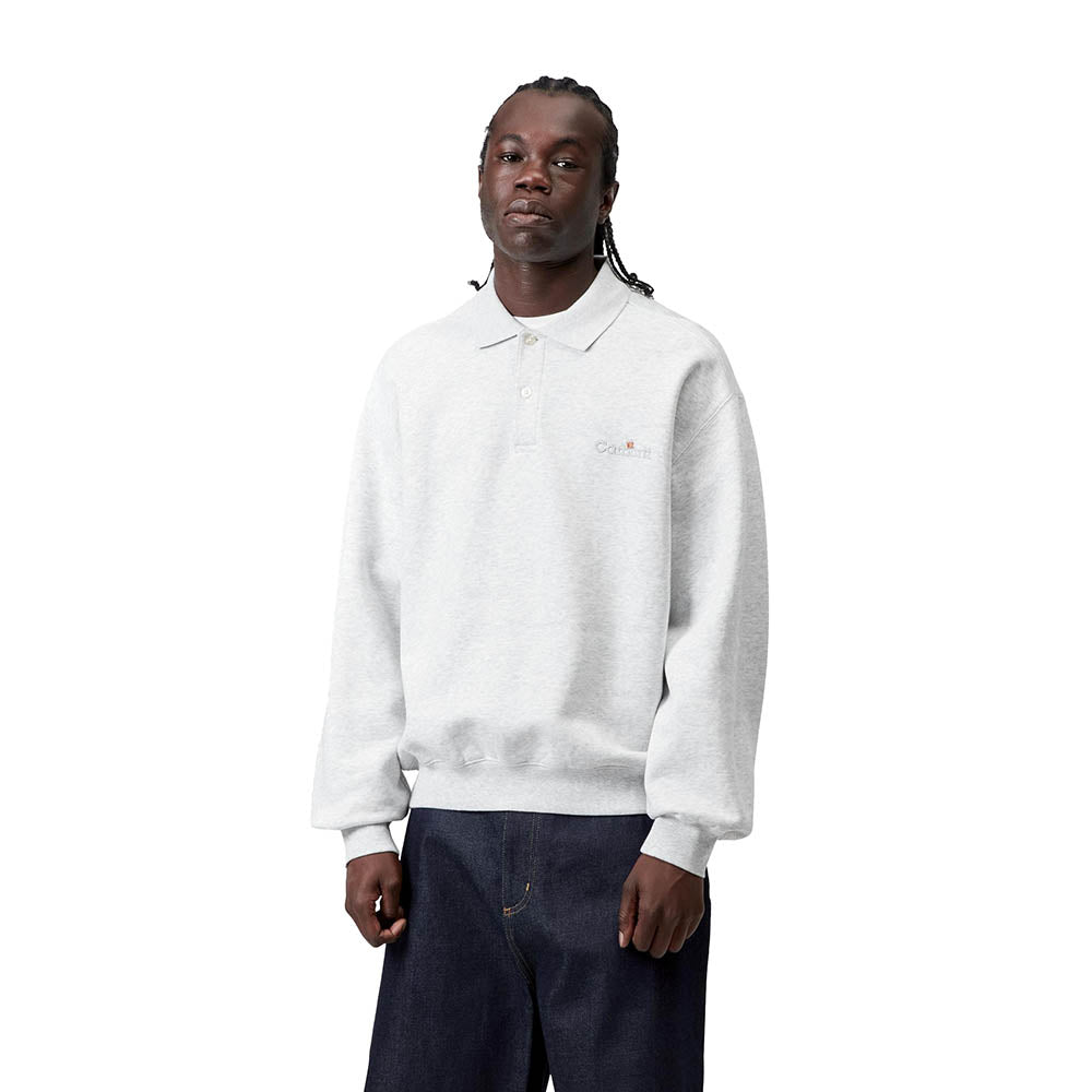 WIP LABEL POLO SWEATSHIRT