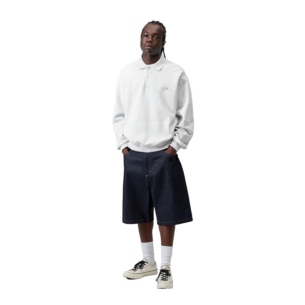 WIP LABEL POLO SWEATSHIRT