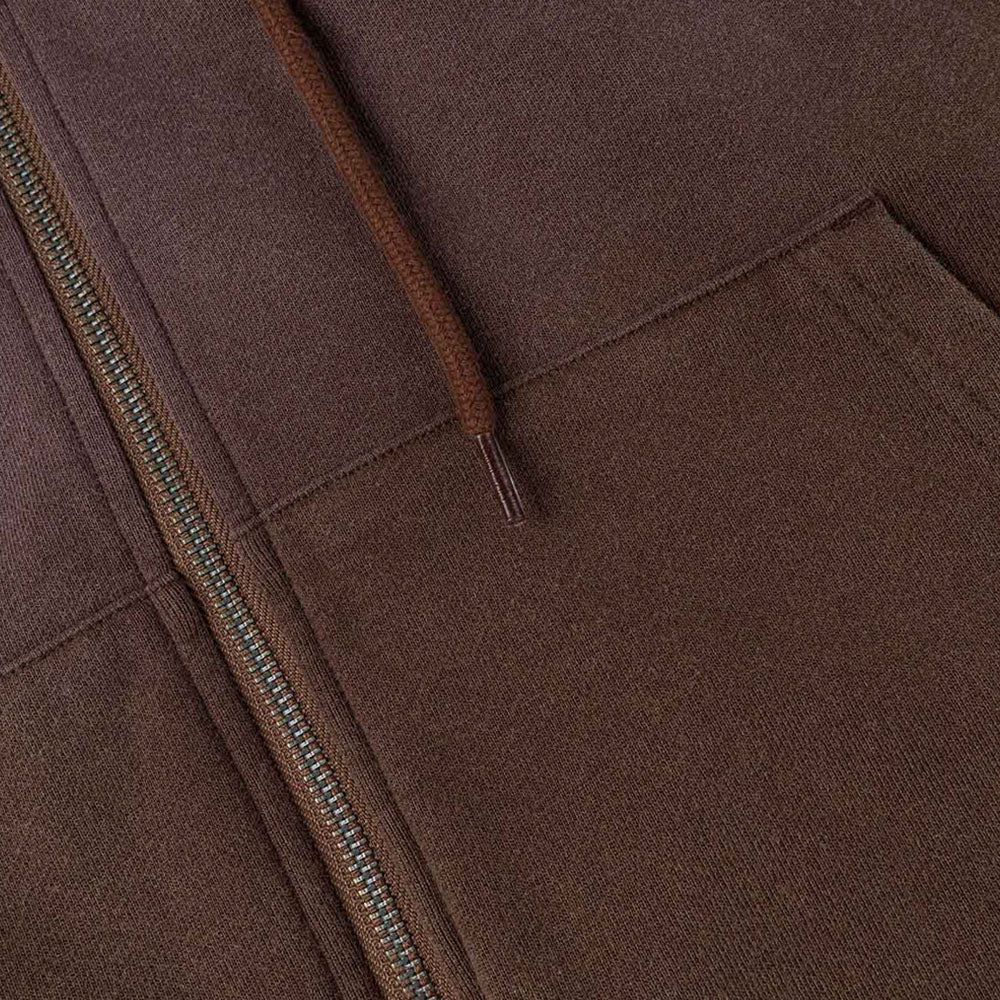 HEAVY WEIGHT WASHED EV AND SEAGULL PATCHES EMBROIDERY HOODIE