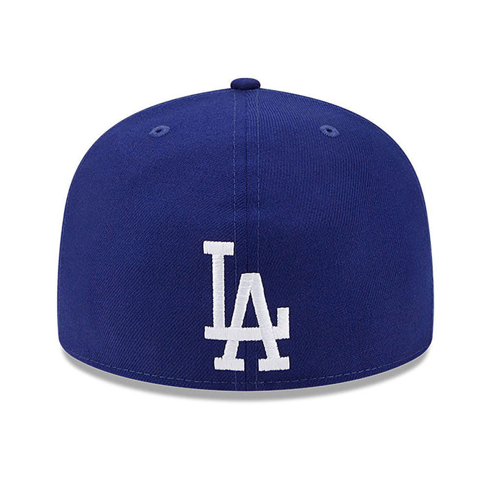 LA DODGERS REVERSE LOGO BLUE 59FIFTY FITTED CAP